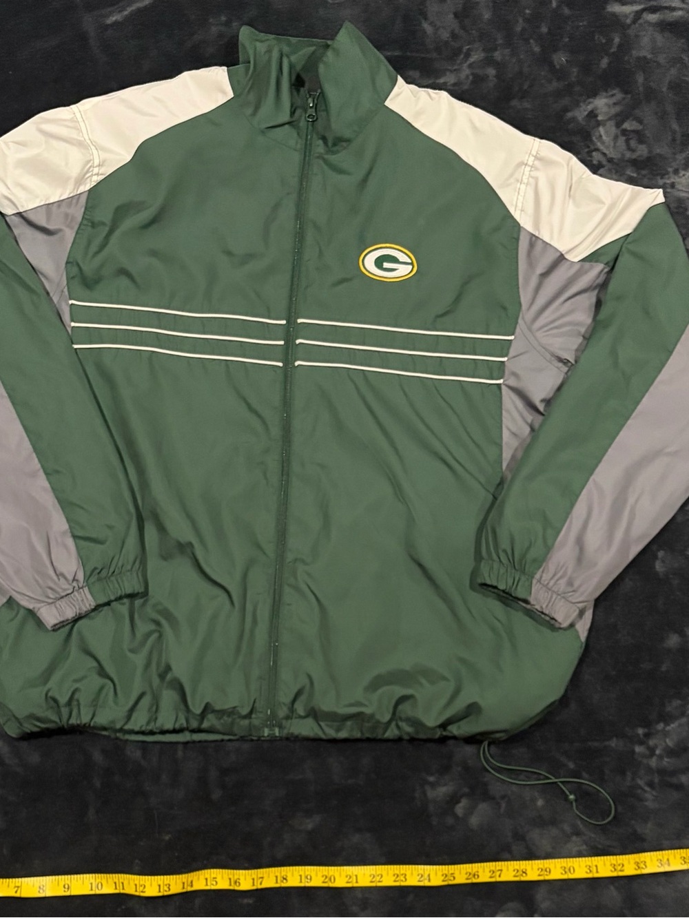 Green Bay Packers Green Windbreaker Jacket